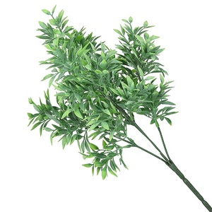 Feuilles artificielles de lobus apicalis de haute qualité avec poudre pour bonsaï décoration quotidienne - Product Image 3