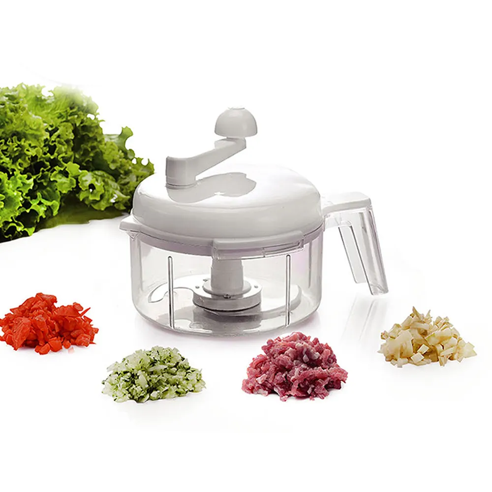 mini food processor rotary vegetable cutter grater slicer salad peeler with 3 blades food chopper