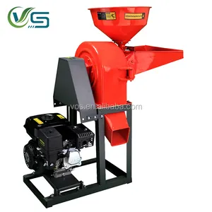 Máquina trituradora de maíz con motor diésel de gasolina de alta eficiencia, trituradora de granos de trituración de maíz