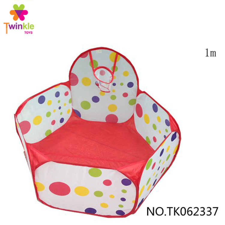 Дети играть палатка мягкая играть оборудование 1 м мяч бассейн с баскетбол стенд