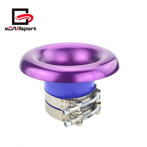 Prise d'air moteur en aluminium <span class=keywords><strong>4</strong></span> "Performance Inlet Red Velocity Stack pour voiture - Product Image 1