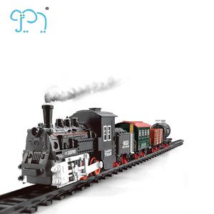 Tren de juguete ligero para niños, Mini tren eléctrico con humo