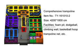 <span class=keywords><strong>Trampoline</strong></span> de saut à l'élastique de parc de <span class=keywords><strong>fitness</strong></span> commercial de grande taille pour enfants adultes de grande taille - Product Image 6