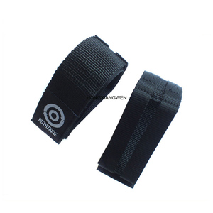 Sangles de pédale de vélo d'entrainement noires - Product Image 2