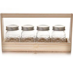 Wooden Milk Bottle Holder Wood Crate Wood Basket