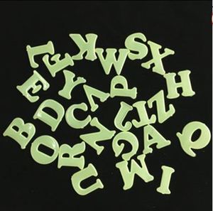 A-Z cartas resplandor en el oscuro pegatinas <span class=keywords><strong>de</strong></span> <span class=keywords><strong>pared</strong></span> bebé niños habitación luminosa fluorescente pegatinas casa Decoración - Product Image 1