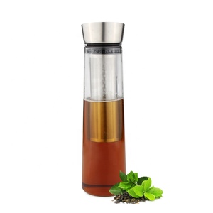<span class=keywords><strong>Carafe</strong></span> en verre <span class=keywords><strong>pour</strong></span> thé glacé et café <span class=keywords><strong>froid</strong></span>, avec filtre infuseur en acier inoxydable amovible, vente en gros - Product Image 6