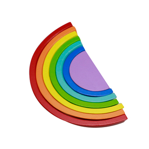 Blocs de construction <span class=keywords><strong>en</strong></span> <span class=keywords><strong>bois</strong></span> <span class=keywords><strong>Montessori</strong></span> <span class=keywords><strong>arc</strong></span>-<span class=keywords><strong>en</strong></span>-<span class=keywords><strong>ciel</strong></span> empilables, jeu d'apprentissage, blocs de construction familiaux - Product Image 2
