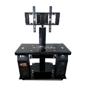 Soporte de <span class=keywords><strong>TV</strong></span> de Vidrio Foshan con <span class=keywords><strong>Audio</strong></span> <span class=keywords><strong>y</strong></span> Estante de <span class=keywords><strong>TV</strong></span> de Metal - Product Image 1