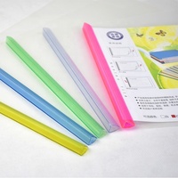 Classeur à glissière horizontal en plastique A4/A3, dossier de présentation paysage pour l'affichage et le stockage de documents, couverture de rapport avec clip