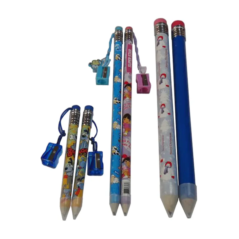 Diferentes tipos de lápis para crianças