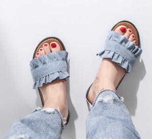 Alibaba produttori estate signore scarpe <span class=keywords><strong>eleganti</strong></span> nuovo sandalo <span class=keywords><strong>donna</strong></span> moda pantofola - Product Image 3