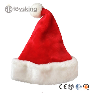 Chapeau de Père Noël de Noël - Matériel en velours ultra doux, chapeau festif confortable pour adultes et enfants, décoration de fête de Noël - Product Image 5