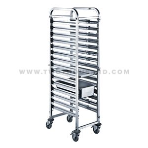 TT-SP276 15 طبقات GN1/1 الفولاذ المقاوم للصدأ <span class=keywords><strong>Gastronorm</strong></span> صينية طعام عربة - Product Image 2