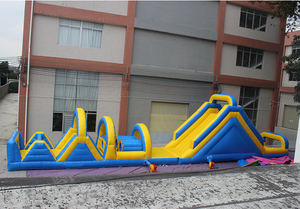 Course d'obstacle gonflable de sport pour enfants et adultes, glissière d'eau, nouveau design, - Product Image 4