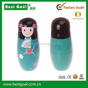 Muñeca Matrioshka Hecha a Mano, Juguetes de Madera, Muñecas Rusas Apilables, Niña <span class=keywords><strong>Japonesa</strong></span> - Product Image 4
