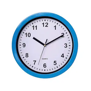 factory price different color plastic wall clock with customized logo