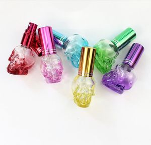 Portatile 8ml con teschio riutilizzabile e Design colorato per bottiglia di profumo di vetro per spruzzare guarnizione MOQ 100 pz - Product Image 6