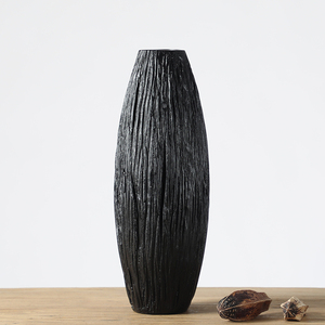 Chinese Leveranciers Antieke Polyresin Decoratie Nordic Vaas Zwart Thuis Hoge Vaas - Product Image 4