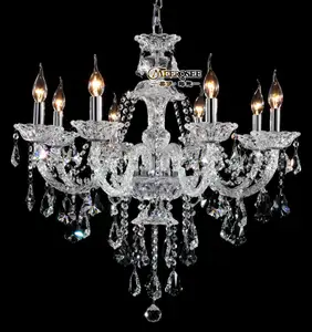 MEEROSEE Nice Chandelier Crystal Choice Color Chandelier Overstock MD8221 L8