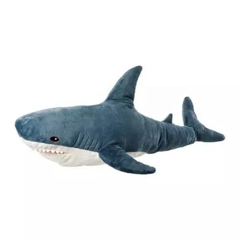 โรงงานขายส่งขายแช่แข็งสีฟ้าฉลามยัดไส้สัตว์ผ่านของเล่นตุ๊กตา