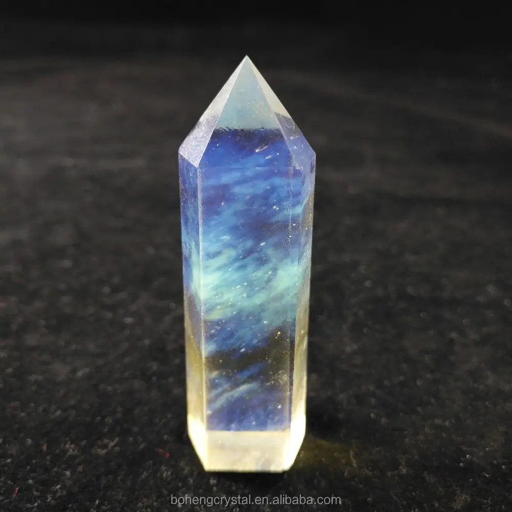 Hand geschnitzt Schöne Qualität Aura Quarz kristalle Heilung Kristall Zauberstab Rock Point