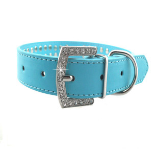 De luxe le plus populaire collier de chien PU avec strass - Product Image 2