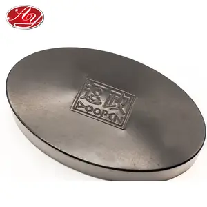 Tin Box Container Oval Tin Box Matte Black Metal Containers