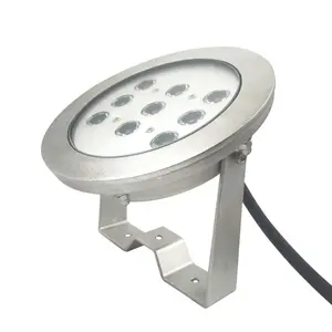 316L Lampu Bawah Air LED IP68 Air Laut, Lampu LED 9W 18W 27W DC24V RGB