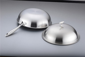 Haute Qualité Meilleur Prix En Acier Inoxydable batterie de Cuisine Pot de Cuisson En Acier Inoxydable Poêle <span class=keywords><strong>Wok</strong></span> - Product Image 4
