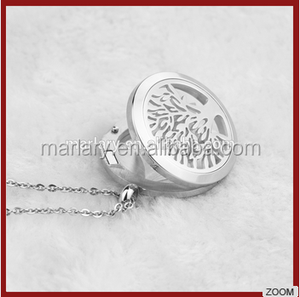 Acier inoxydable <span class=keywords><strong>OM</strong></span> Loket Pendentif Charmes <span class=keywords><strong>De</strong></span> Yoga Aromathérapie Huile Essentielle Diffuseur Collier Bijoux - Product Image 2