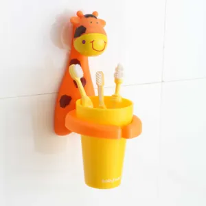 Mini tazza di lavaggio del fumetto della tazza di dente dei bambini svegli creativi, adatta a tazza di spazzolatura domestica della base stereo dei bambini