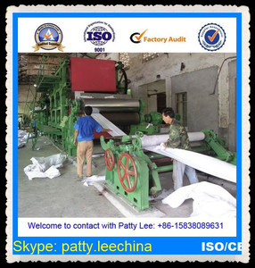 15-20 ton/days 1575mm width thermic paper making machine, raw product: the scraps paper, paperboard's past - Product Image 1