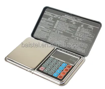 電子デジタルスケールミニポケットジュエリー体重計と白いバックライト価格スケール