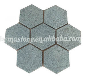Pierre de pavage en granit à six points, pavé hexagonal - Product Image 2
