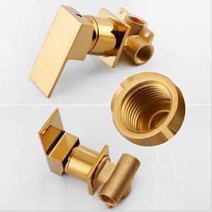 Nuovo Disegno di Vendita Calda Bagno Spazzolato Oro Cascata A Parete Rubinetto Del Bacino - Product Image 6