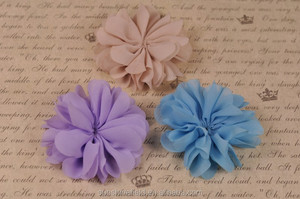 2,75 "Vieira colmena bailarina gasa del pétalo flores bebé vendas <span class=keywords><strong>de</strong></span> La Flor infantil tocado Reina del bebé - Product Image 6