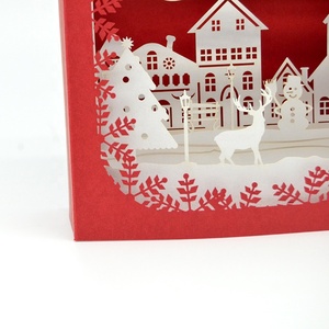 Cắt Laser Chúc Mừng Giáng Sinh <span class=keywords><strong>Pop</strong></span> Up Thẻ - Product Image 4