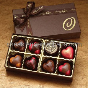 Tùy chỉnh Đẹp Giấy Bao Bì Hộp Sô Cô La với Bow - Product Image 3