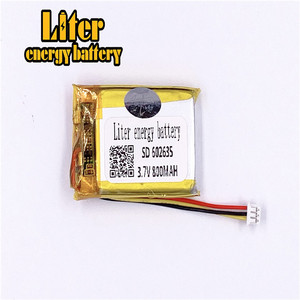 Plugue 1.25-3 P <strong>3.</strong>7 602635 mAh 800 V Recarreg&aacute;vel LiPo battery solar Lithium Battery Li-ion polymer with PCM - Product Image 1