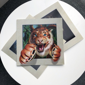 5d lenticular bild von tiger <span class=keywords><strong>40x40</strong></span> 3d lentikular-<span class=keywords><strong>poster</strong></span> mit rahmen - Product Image 3