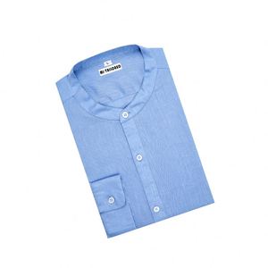 HOMME DÉCONTRACTÉ MANCHE LONGUE DÉCONTRACTÉ ROBE <span class=keywords><strong>CHEMISE</strong></span> COL <span class=keywords><strong>MAO</strong></span> <span class=keywords><strong>LIN</strong></span> CHANVRE <span class=keywords><strong>CHEMISE</strong></span> - Product Image 1