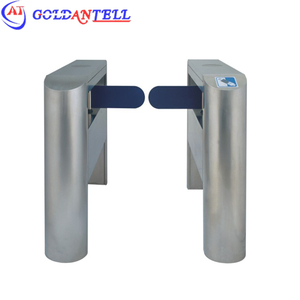 Acero inoxidable entra torniquete bidireccional oscilación mecánica puerta automática al aire libre torniquete RFID tarjeta de control de acceso - Product Image 1