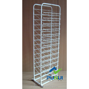 Tùy chỉnh đa tầng ống thép nổi tiếng kệ giá Heavy Duty Flat gói Kim loại thảm hiển thị đứng - Product Image 6