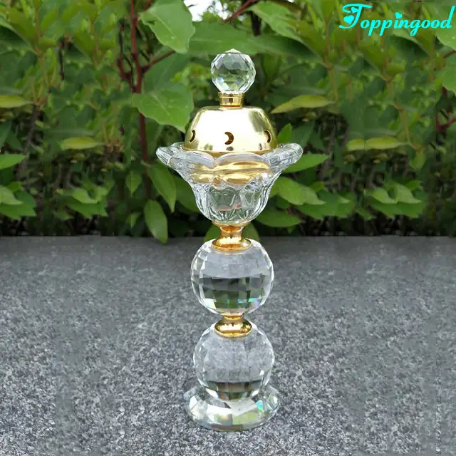 Crystal Cut Bakhur Bakhoor Burner Incense Arabian Eid Ramadan Islamic Gift