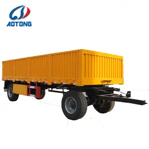 Heavy duty design 15-20 tons full dump draw bar trailer