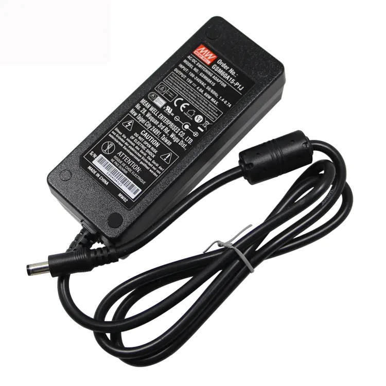 60W Power Adapter 48V 1.25A Meanwell Universal Adapter GSM60B48-P1J