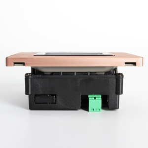 Interrupteur mural modulaire avec plusieurs prises, cadre or rose, 220V, commande d'éclairage de pièce - Product Image 3