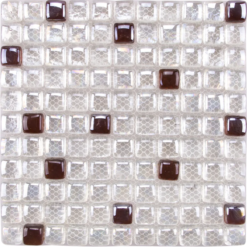 ייחודי עיצוב כיכר שקוף גביש זכוכית פסיפסים עבור קיר קישוט