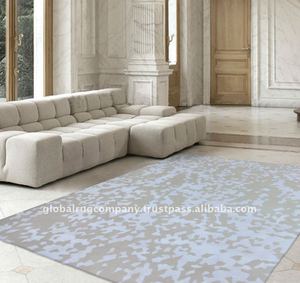 Tapis ou moquettes noués à la main faits à la main en Inde avec un design abstrait pour un usage hôtelier - Product Image 3
